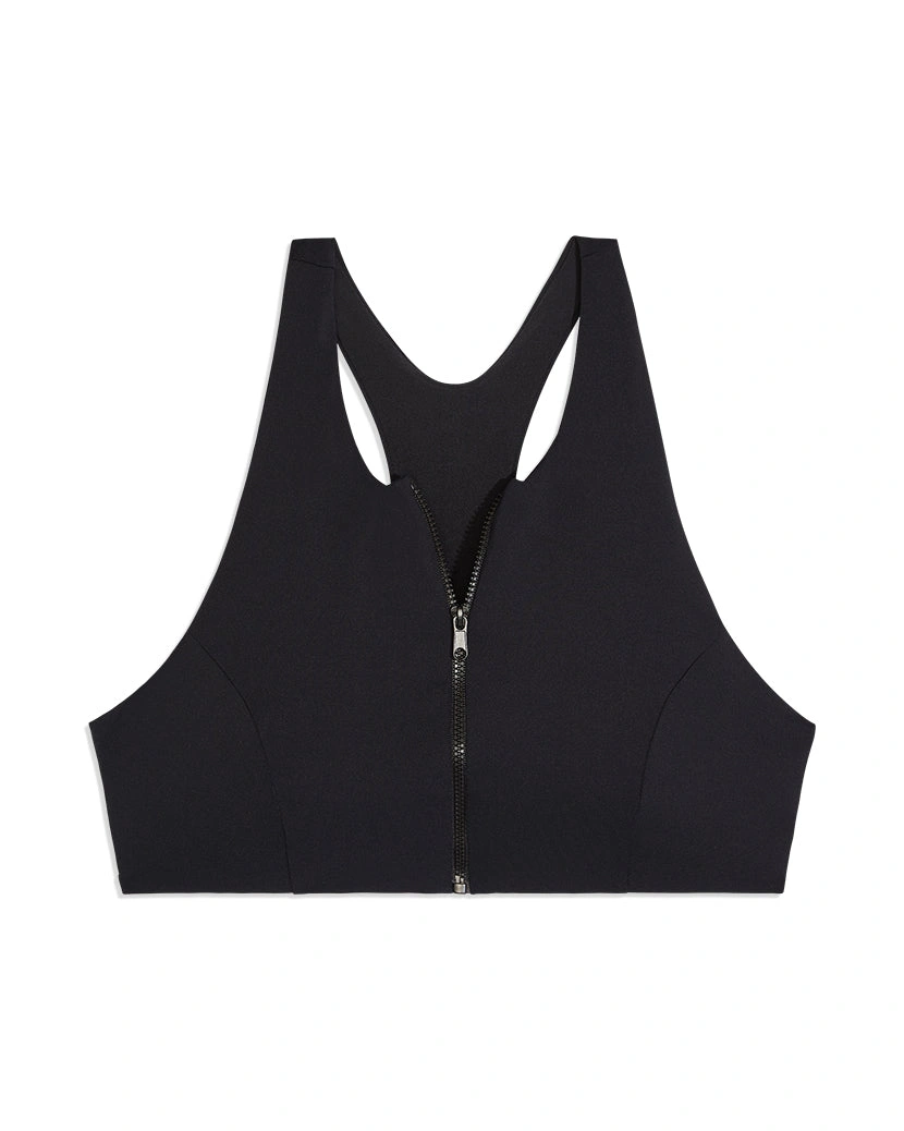 Zip It & Swim: Racerback Bikini Top - Effortless Style, Endless Summer.